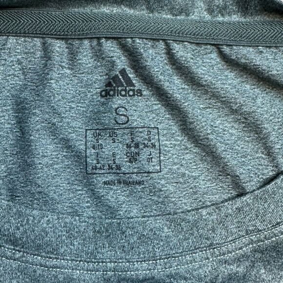 ADIDAS Women’s Green Short Sleeve Boxy Mesh Bottom Athletic Tee T-Shirt Size Sma - Picture 3 of 8